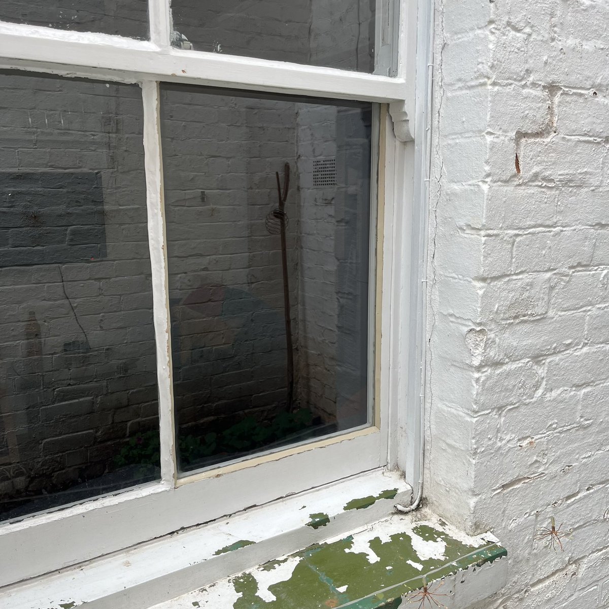 exeterglazing's tweet photo. A pane of glass in this sash window was cracked, we removed the broken pane and cut the new glass to fit on site. A traditional face putty to finish it off and we had another happy customer.
#sashwindow #traditional #glass #glazing #glazier #exeter #exeterglazing #exeterbusiness https://t.co/46AYw0cVI8