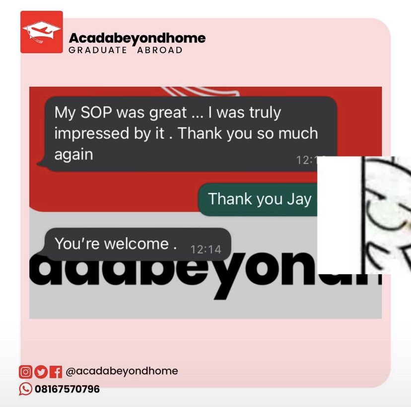 Acadabeyondhome's tweet photo. #sopreview Slide into our DM for your SOP writing and review. https://t.co/qLxiSDkyHC