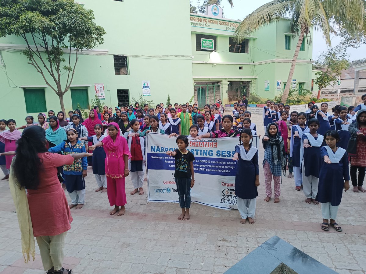 RadioBulbul's tweet photo. Narrowcasting Session
organized by #RadioBulbul At N.C High School Puruna Bazar Bhadrak Adolescent COVID-19 vaccination need in adolescent #communityradio4change #communityradioinbhadrak @YoungIndiaIN @UNICEFIndia @ShahAnsariLive @niyazlive @DM_Bhadrak @manishrathor90 https://t.co/sufoPtIFLj