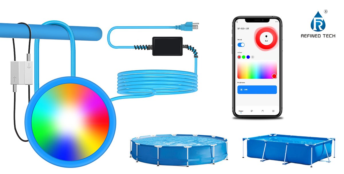shirleykappar's tweet image. Refined Tuya solution LED aboveground pool light, show you amzing colorful pool #abovegroundpool #intex #poollight #poollighting #ledforpool #lightforpool #abovegroundpoollight