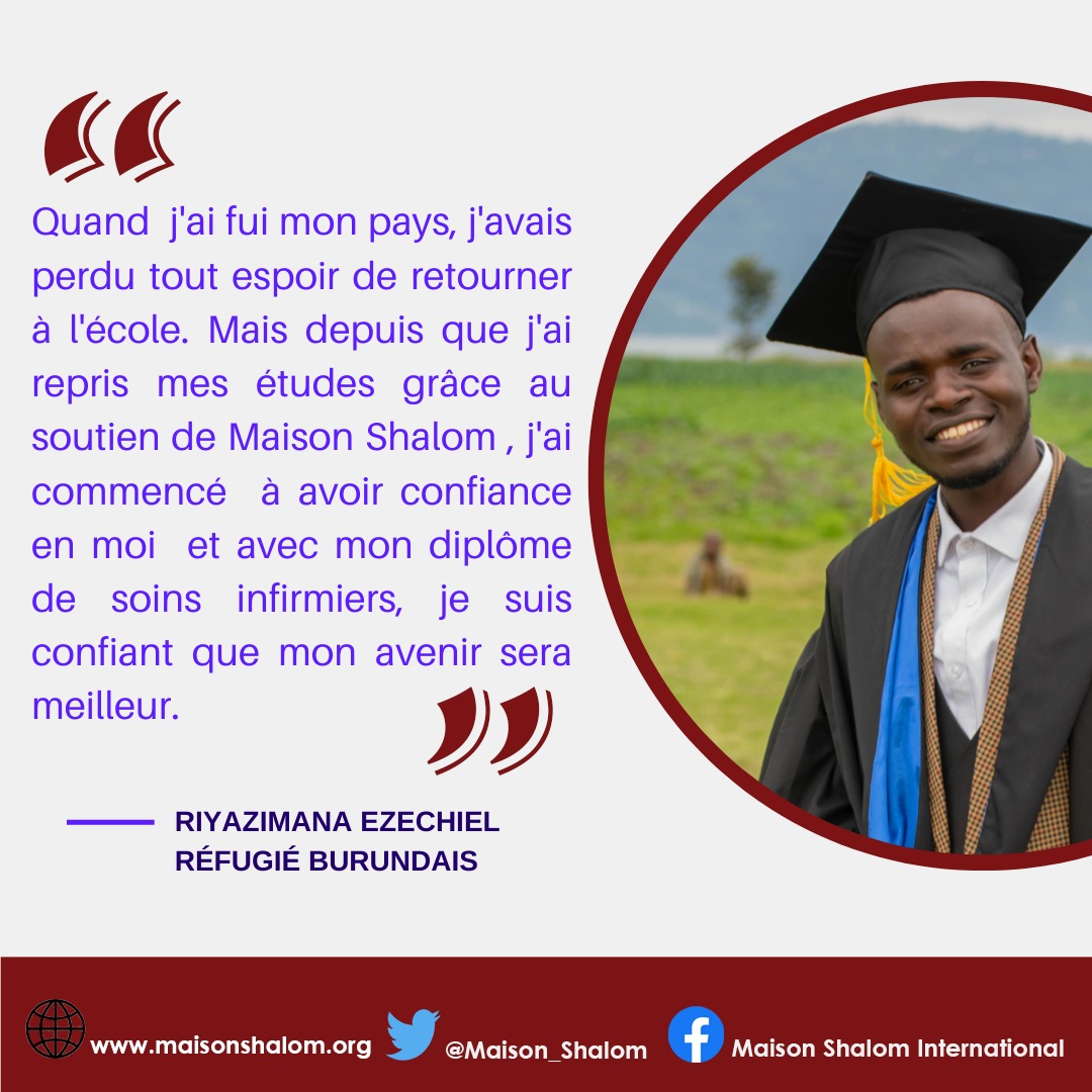 Maison Shalom International (@maison_shalom) on Twitter photo Jeune #réfugié diplômé du camp de #Mahama témoigne de l'amour et du soutien de <a href="/Maison_Shalom/">Maison Shalom International</a>
<a href="/RwandaEmergency/">Ministry in charge of Emergency Management</a> <a href="/Rwanda_Edu/">Ministry of Education | Rwanda</a> <a href="/RefugeesRwanda/">UNHCR Rwanda</a> <a href="/ABC_RDBM/">ABC_Montreal</a> <a href="/GbikpiRuth/">Ruth Nirere</a> <a href="/Fondation_PGL/">Fondation Paul Gérin-Lajoie</a> Jeune #réfugié diplômé du camp de #Mahama témoigne de l'amour et du soutien de <a href="/Maison_Shalom/">Maison Shalom International</a>
<a href="/RwandaEmergency/">Ministry in charge of Emergency Management</a> <a href="/Rwanda_Edu/">Ministry of Education | Rwanda</a> <a href="/RefugeesRwanda/">UNHCR Rwanda</a> <a href="/ABC_RDBM/">ABC_Montreal</a> <a href="/GbikpiRuth/">Ruth Nirere</a> <a href="/Fondation_PGL/">Fondation Paul Gérin-Lajoie</a>