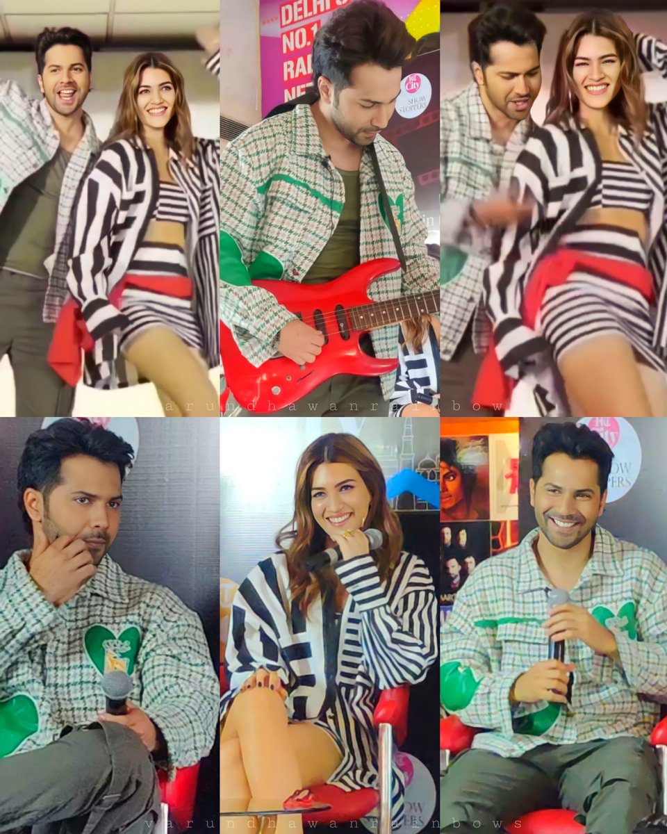 varunrainbows's tweet photo. OMG! Cutest Vdee and Kriti in Delhi for #bhediyapromotions today!! ππ @Varun_dvn @kritisanon #varundhawan #kritisanon #VarunDhawan #vd #kriti #variti #varunkriti #Bhediya #bollywood #movie #Delhi #thumkeshwari #apnabanale #JungleMeinKaand #baakisabtheek https://t.co/9kgJqPrkq3