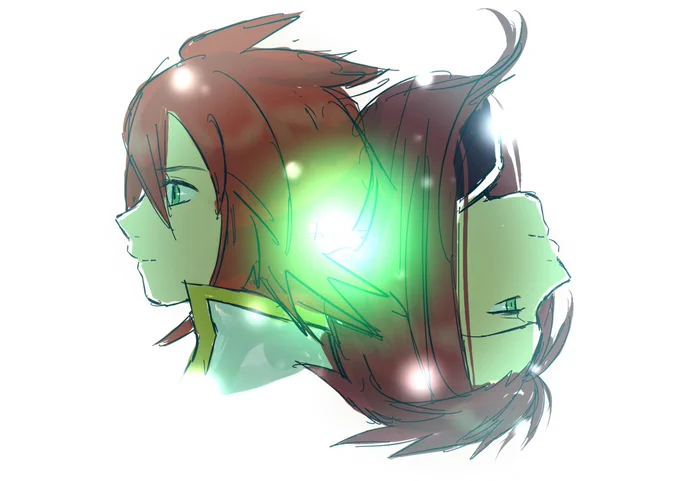 過去絵リメイクして遊んだ～途中で描き込み飽きてるけど一応ちゃんと成長してた←今  5年前→ 