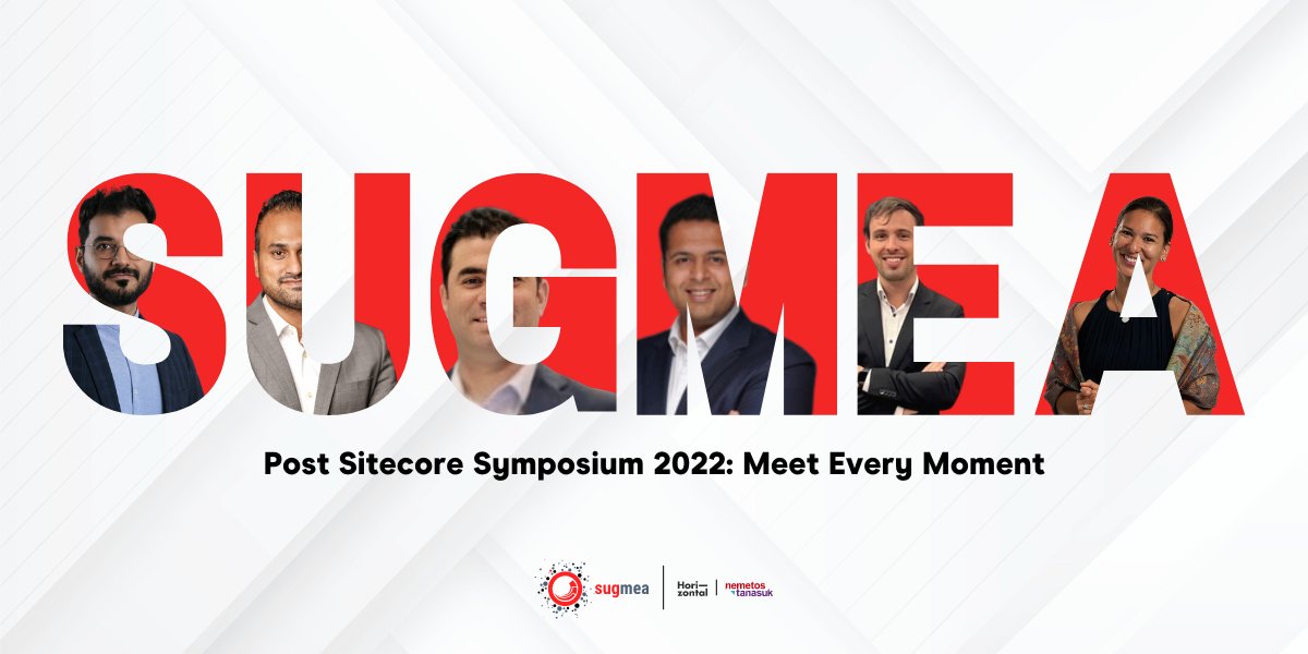 Buckle up for some exciting sessions at today's SUGMEA event! Our lineup of speakers are all set and ready to share exciting highlights from Symposium, regional customer success stories, and discussions on the composable future with Sitecore! 
 Register at sugmea.com