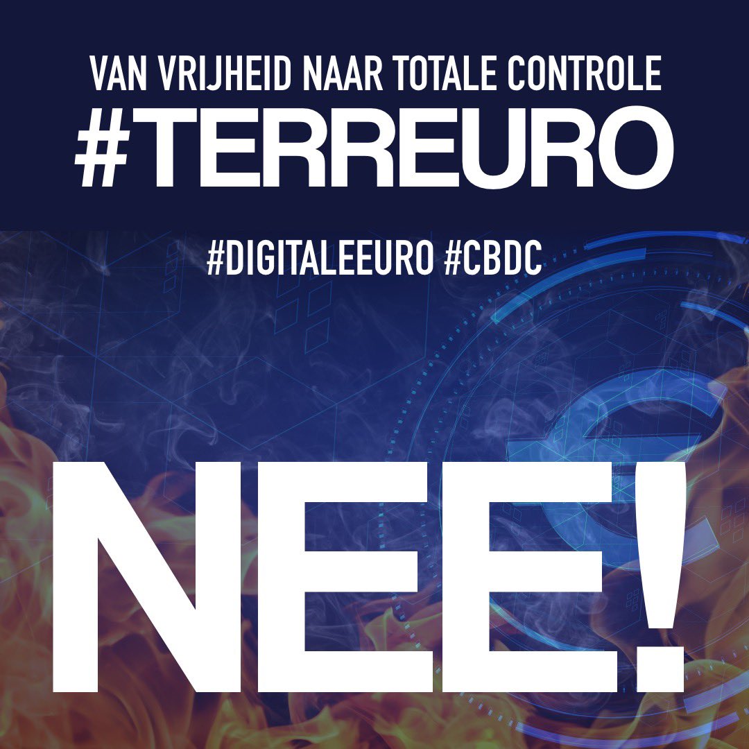 BasFilippini's tweet photo. Vandaag in de Tweede Kamer debat #CBDC. Er is geen burger die gevraagd heeft om een digitale euro die al je transacties registreerd en bepaalt wat jij wel of niet mag kopen. https://t.co/fpJgkiRzvp