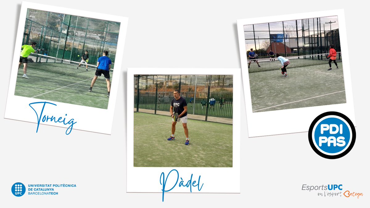 EsportsUPC's tweet photo. 🎾Ahir 22/11, malgrat el vent, vam poder gaudir i celebrar el 12è Torneig de Pàdel #PDIPAS de @la_UPC ‼️
📍Pistes de Pàdel @esportsUB
Gràcies a tots i totes les participants per fer-ho possible! 👏💙Ganes de ➕!
#EsportsUPC @la_upc #salut #esport #padel https://t.co/sBWPTyycof