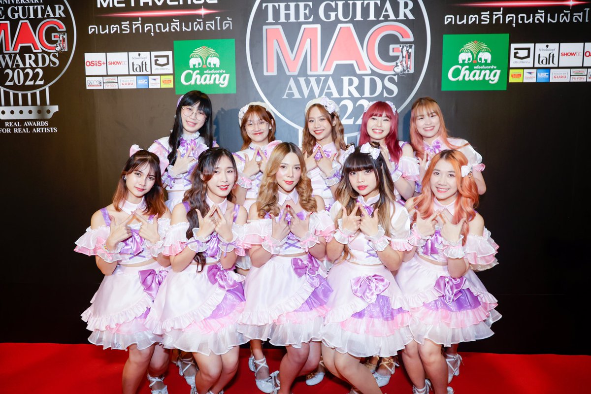 WissyOfficial's tweet photo. Wisdom และ Wisdom trainee ในงาน The guitar mag awaeds 2022 ของให้อยู่คู่กับคนไทยตลอดไปนะคะ
#theguitarmagawards2022 #wisdomidol #wisdomidolth #wisdomidoltrainee https://t.co/ykK2wRolWL