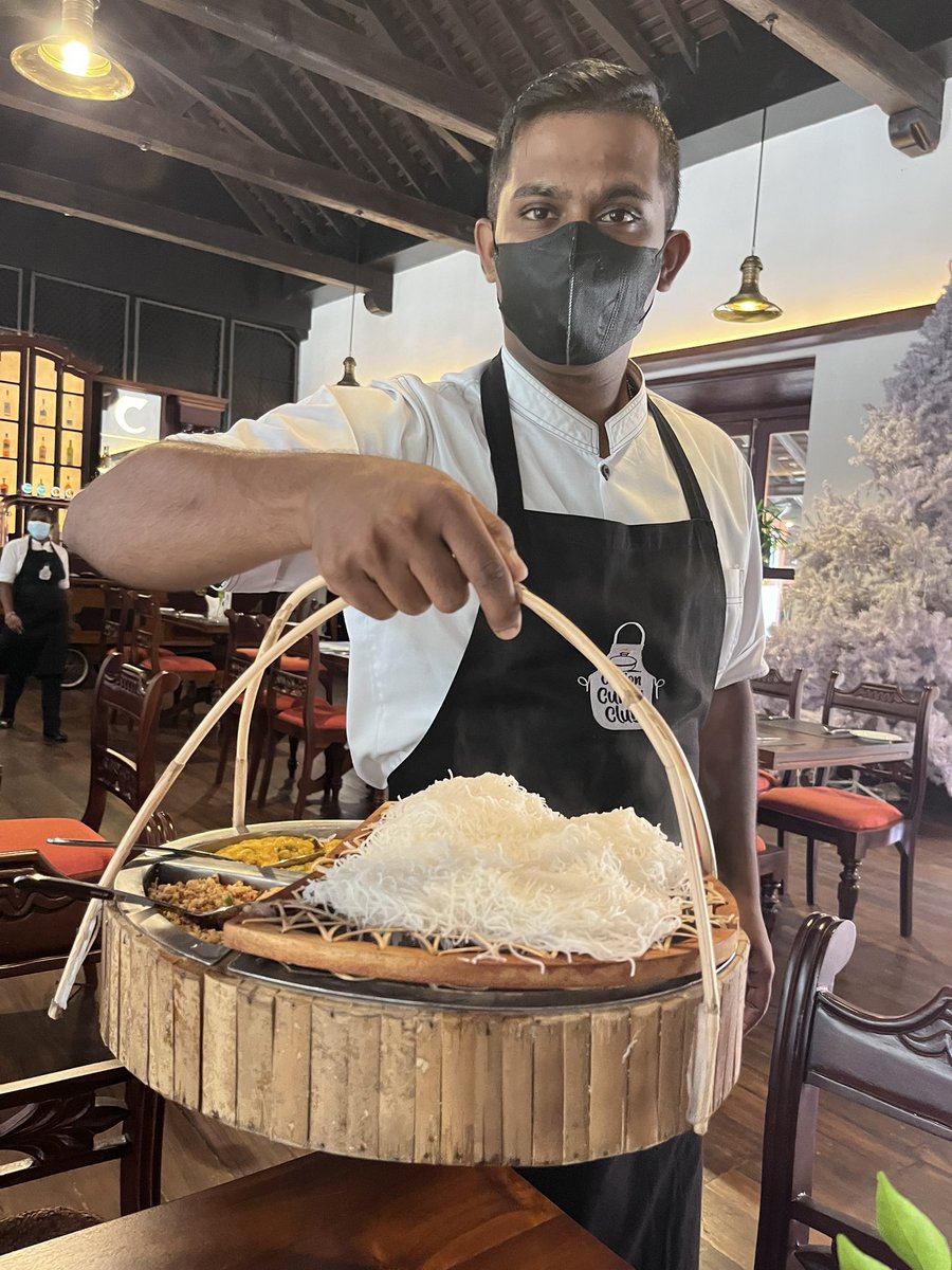 CurtisSChin's tweet photo. #SriLanka 🇱🇰 

Did someone say #hopper? Doing my best to support the local economy. #StringHoppers w/ #muttoncurry &amp; dal curry — What is a Hopper? | #SriLankan Food, #Hoppers.
https://t.co/jSPLdLAUka

@CeylonCurryClub #CeylonCurryClub @tourismlk https://t.co/uQy8UfIqTu