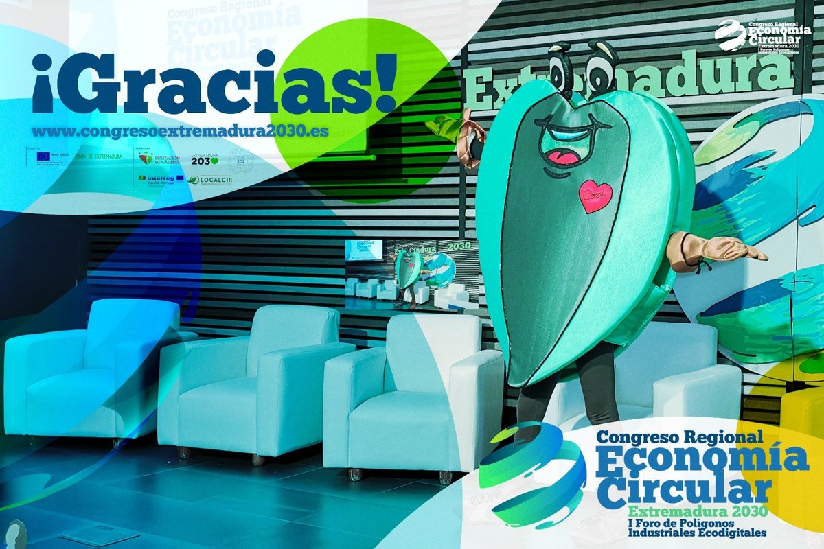 En nombre de todo el equipo que ha hecho posible esto, queremos agradecer a todas las personas que han asistido y colaborado en el I Congreso Regional de Economía Circular y el I Foro de Polígonos Industriales Ecodigitales.
#economiacircular #participaenelcambio #entraenelcirculo