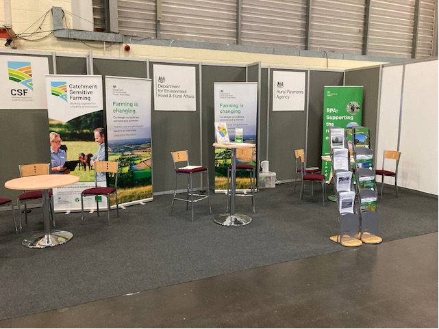 KatieYon5's tweet photo. We hope to see people at @CropTecShow! The RPA and @Defra stand is 1.600 and we will be here today and tomorrow. Come and talk to us about current and future farming! 🚜🌾🌱 @KapilaSandy @JanetHughes https://t.co/Z2KquHS6i9
