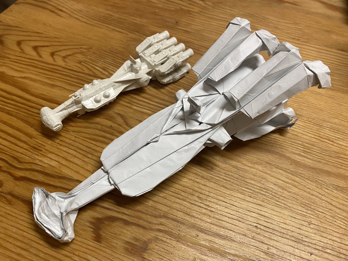 origamititi's tweet photo. うまく行ったっぽい
I feel better than before.
#StarWars #Origami #tantive #matayado #shusugamata https://t.co/mAHq2tIe7v