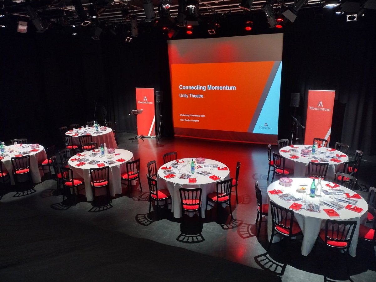 MomentumQuacks's tweet photo. The stage is set - literally - for our annual away day @unitytheatre . Business planning and fun planned for the day. #businessplanning #property #retail https://t.co/k8XgtH0AZ8