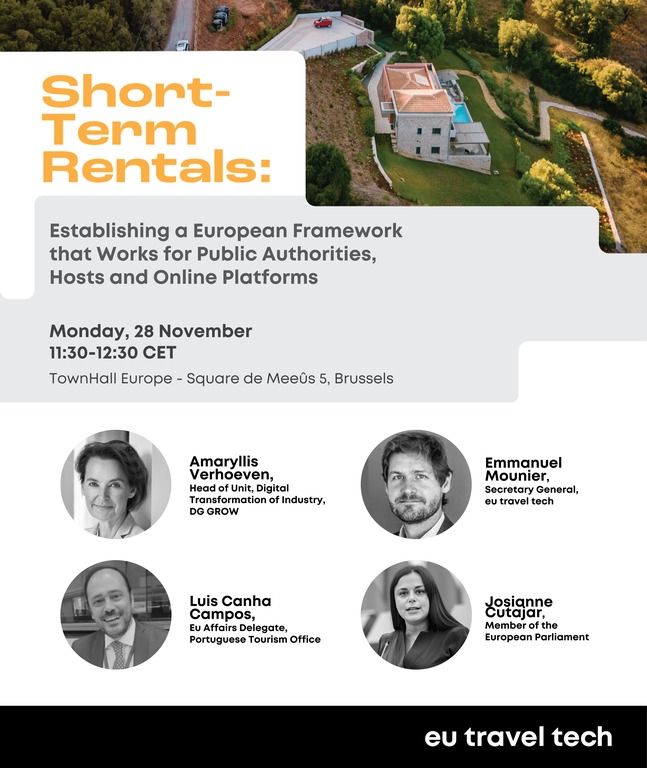 eutraveltech's tweet photo. Only a few days to go before our event on short-term rentals (STRs): https://t.co/BVIAV56ivT https://t.co/o0wElGs8np