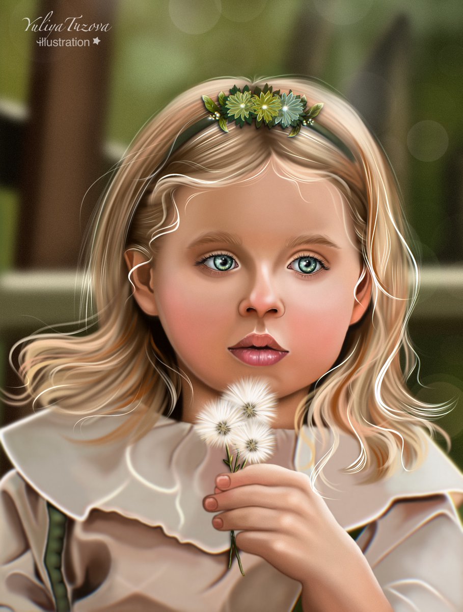 Hi!☀️🥰

 Another portrait of a child in my performance...💖