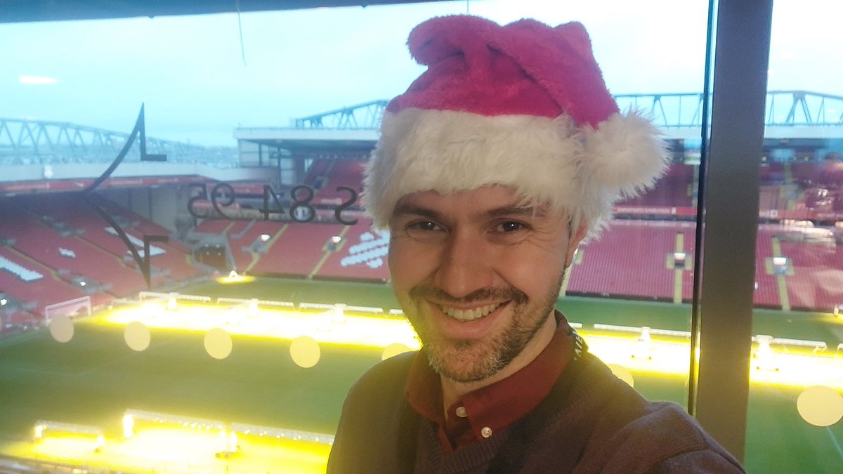 It's still November and I'm wearing Father Christmas hat. Should make me easy to find at Anfield for the @LSBMA1 conference. Come over and talk to me about income generation. #lettings #community #e