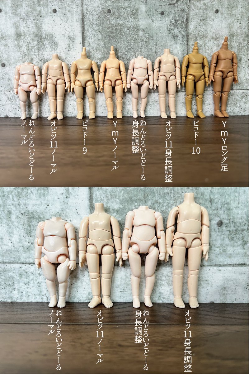 ✍️ねんどろいどどーる身長調整レビュー 他ボディと比較☺️ サイズ感