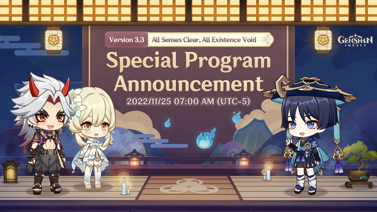 genshinimpactfr's tweet image. Abonnez-vous à @genshinimpactfr et partagez ce post avec le hashtag #GenshinSpecialProgram sur votre profil. Nous sélectionnerons 50 participants au hasard pour leur offrir Pierre de la fatalité x10 chacun.
Annonce des résultats : 30 novembre

#GenshinImpact