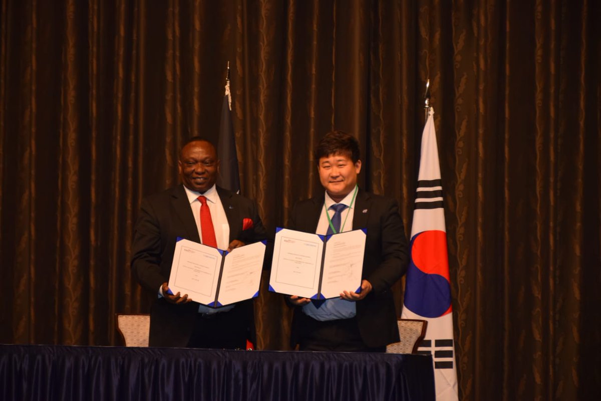 MOUs SIGNED
During the event, the following MOUs were signed;
👉MOU btwn Korean Proffessional Engineers Association and Engineers Board of Kenya <a href="/EngineersBoard/">Engineers Board of Kenya</a> 
👉MOU btwn Korea Institute of procurement and <a href="/kenya_chamber/">Kenya Chamber</a> 
👉MOU btwn SDG Youth and <a href="/kenya_chamber/">Kenya Chamber</a>