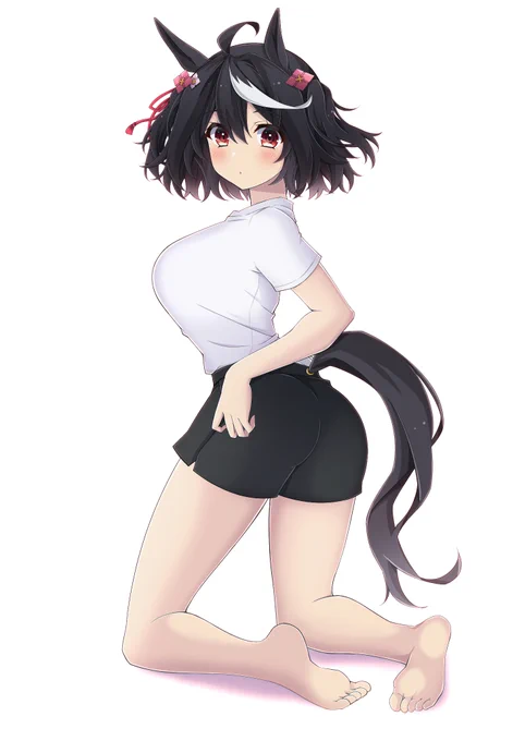 Tシャツ短パンのキタちゃん#ウマ娘プリティーダービー #キタサンブラック 