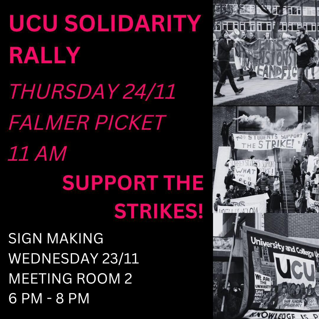 Our students are standing shoulder to shoulder with us. Invite your friends, invite your families, invite your pets! We'll see you on the picket line!

#OneOfUsAllOfUs #EnoughIsEnough #ucuRISING