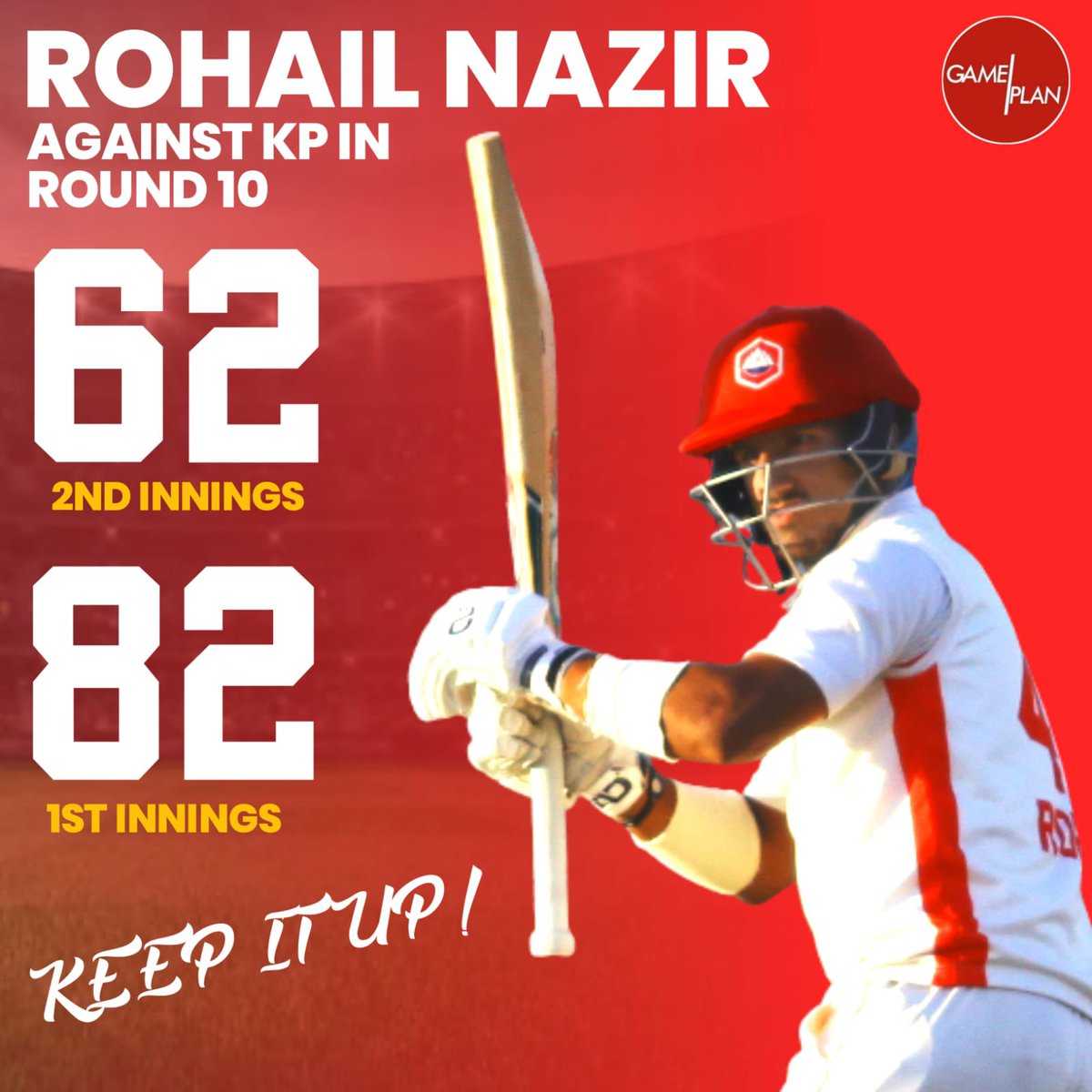 GamePlanPK's tweet photo. Fabulous effort @rohailnazir9 π
Who once again saved his team #Northern from another low total.
Valuable runs in both innings from our champion, Rohail ππ₯
#QeA #TeamNorthern #QeA22 https://t.co/ehw09D7tbY