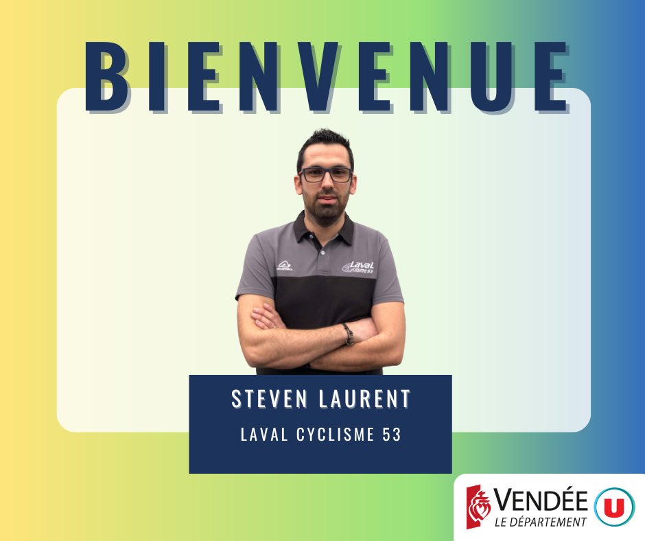 Bienvenue Steven ! ✍🏻

Nous sommes ravis de vous présenter notre nouveau Directeur Sportif, Steven Laurent qui sera aux côtés d’Hervé Arcade pour la saison 2023 !

#GoVendeeU