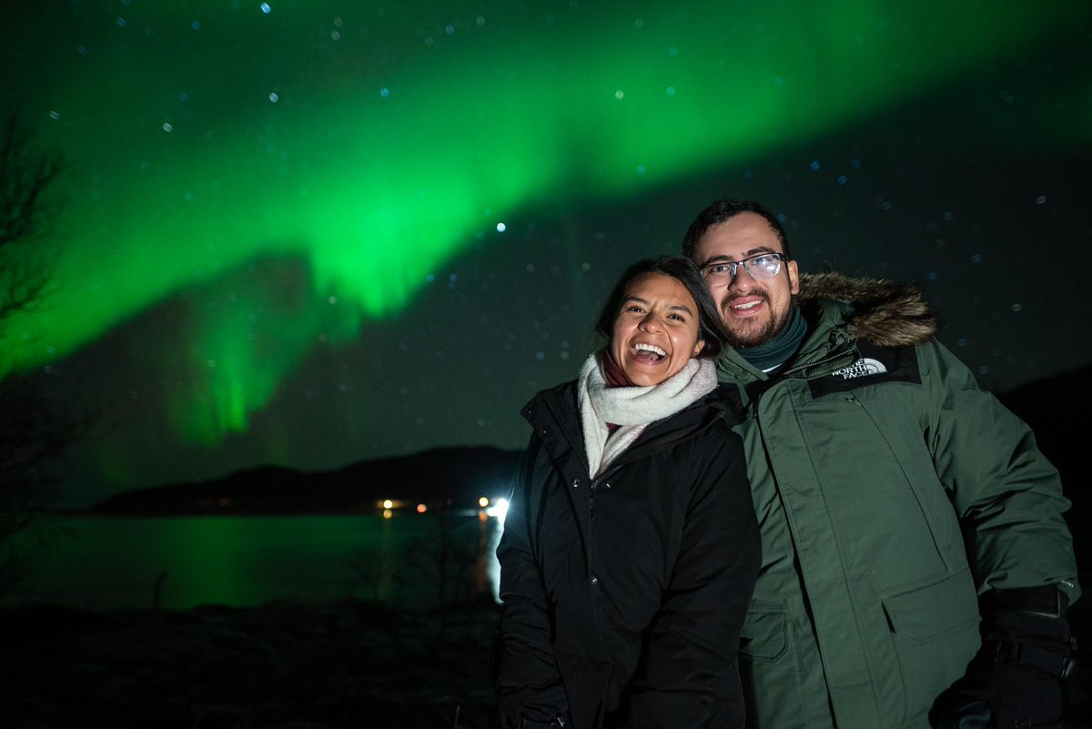 MarioCastaned18's tweet photo. We got to see the northern lights last night. Super cold, but more than worth it https://t.co/pBhRWd3GQ5