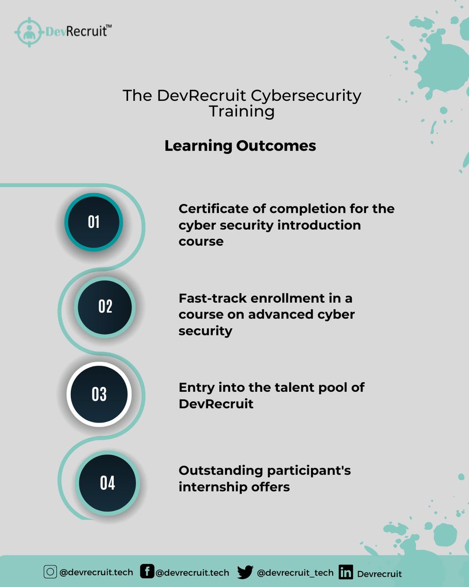 devrecruit_tech's tweet photo. WHY SHOULD YOU JOIN THE ONGOING DEVRECRUIT CYBERSECURITY SCHOOL?
Well, now you have it.
Kindly visit the link in our bio to register and get on board today.
Your next internship offer awaits you.
#devrecruit #cybersecurity #training #techtraining #cybersecurityschool https://t.co/fsIT8XF4oP