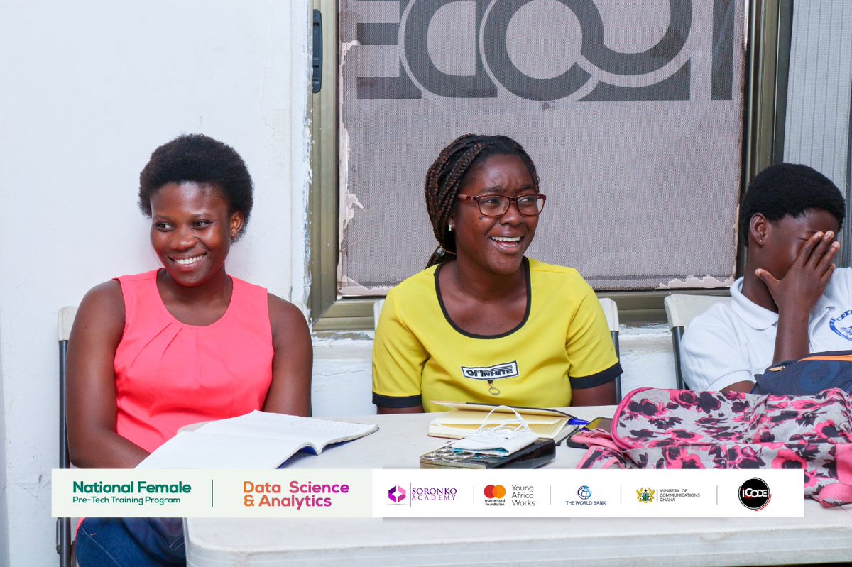 icodeteam's tweet photo. Being the first day of this pre-tech cohort, trainees were given a detailed introduction to data science where they learnt about what it entails, some of it's terminologies, the advantages and limitations and career opportunities available.

#icodegh #icodeimpact https://t.co/lyHrhHnRtI