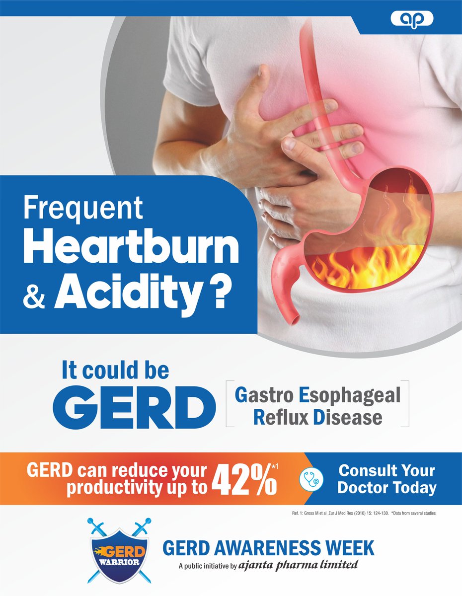 AjantaPharmaLtd's tweet photo. Be #GERDWARRIOR by sharing this awareness message!
#GERDawarenessweek #Ajantapharma https://t.co/GGrnCLRHJS