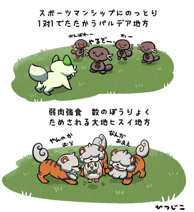 パルデア地方とヒスイ地方 