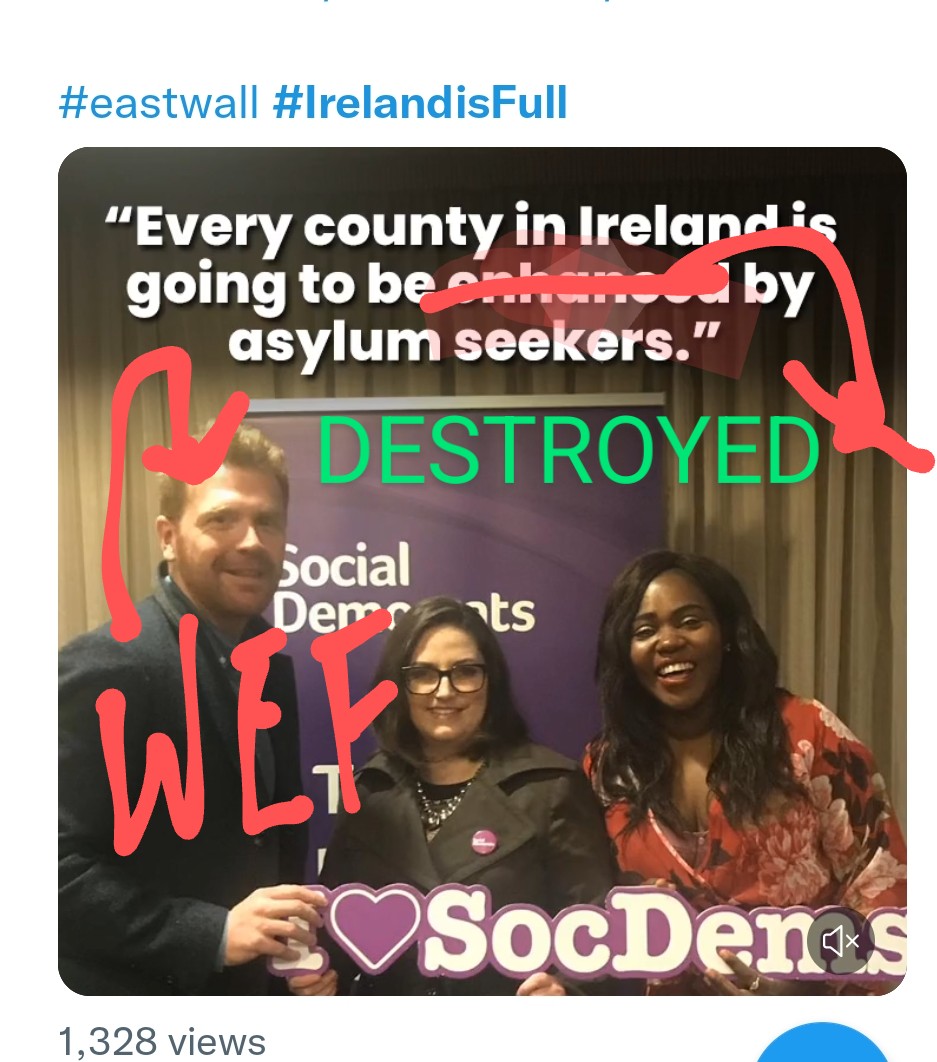 squawkying's tweet photo. @rtenews #DailTraitors #DublinisFull #IrelandisFull #EnoughisEnough STOP USING RTE TO PUSH #agenda2030 and STOP PLAYING RACE GAMES #RaceGames the IRISH ARE NOT STUPID GANNON #EastWall is not a political DUMP https://t.co/AzPG3KJWl1