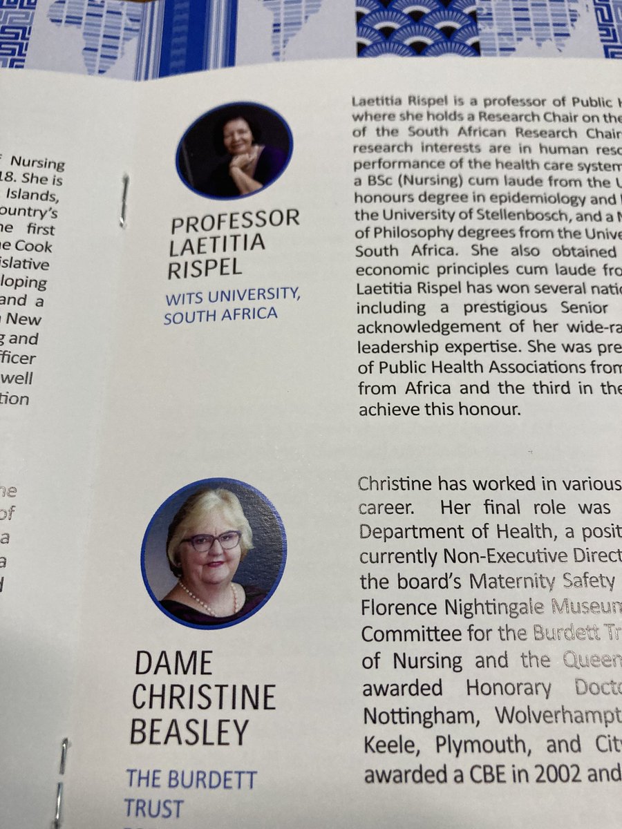 Today's #RISE speakers include @elizabeth_iro, @ProfessorAisha, Laetitia Rispel & Dame Christine Beasley. #NurseTwitter