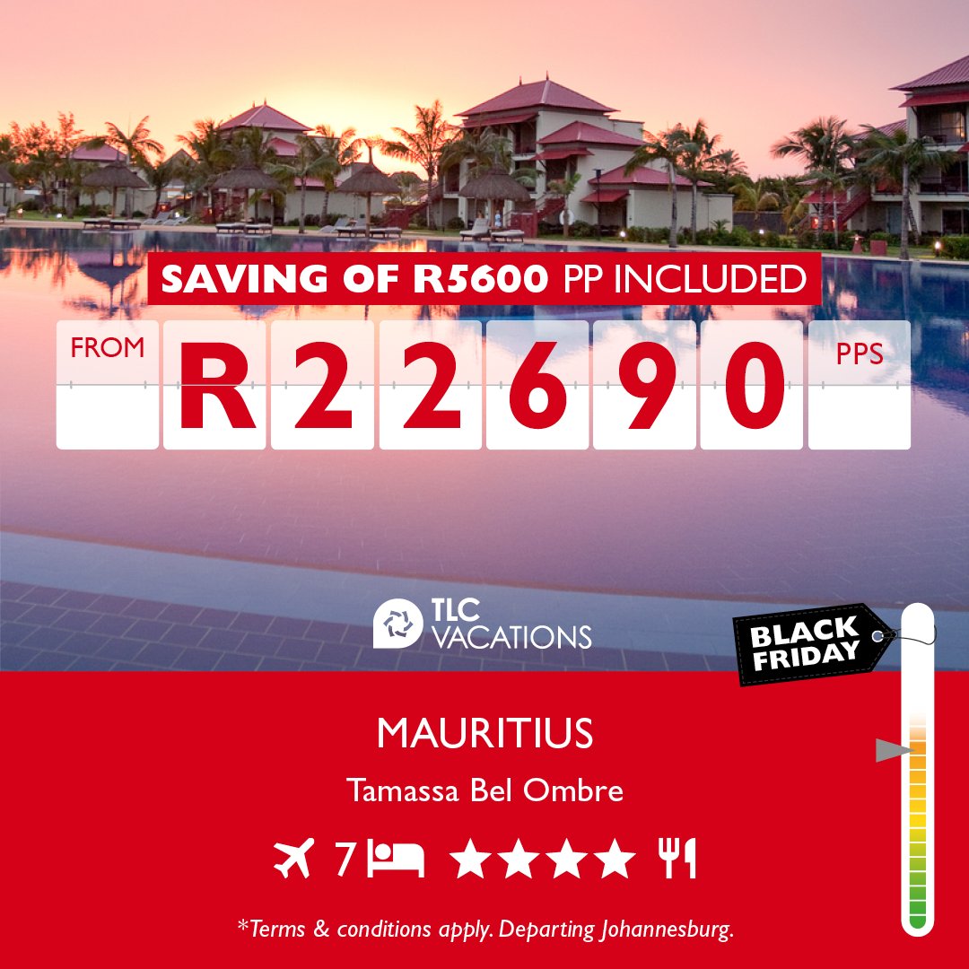 FlightCentreRSA's tweet photo. Everyone wants a taste of Mauritius and this Black Friday we bring you deals that are not to be missed! Ocean breeze in your hair, soft silky sand between your toes! 🌞🥥

Get in touch today to book: https://t.co/SafV4D0Oww

#experienceourexperience #blackfridaydeals https://t.co/1QumW4aA15