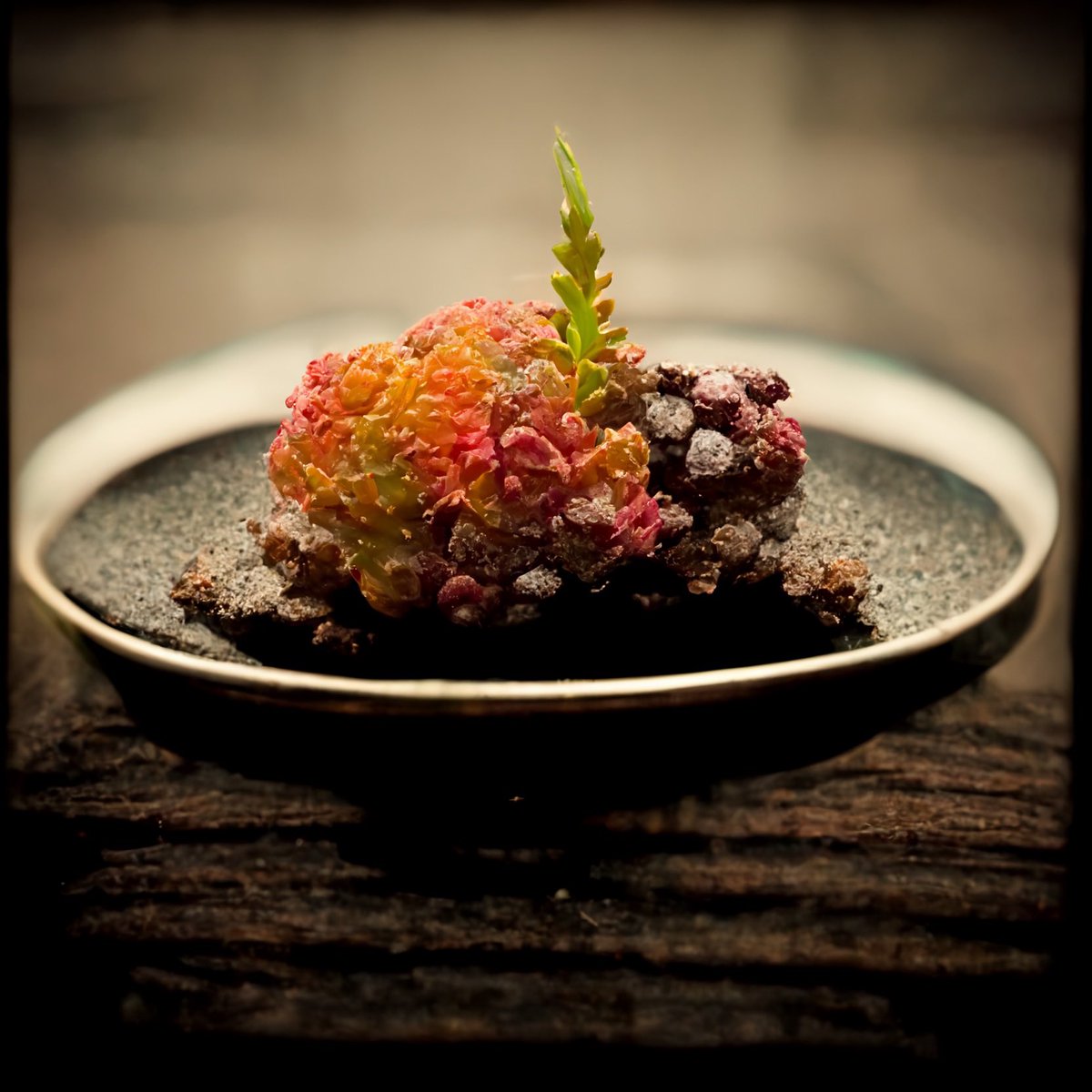 CasperL2daT's tweet photo. Hello world. Mød mit barselsprojekt ‘Artificial Gastronomy’. En samling af æstetiske serveringer skabt med AI. 

Se det på:  
https://t.co/Sf2kQ92hVo

#NFT #Midjourney https://t.co/7VGTyx5t84