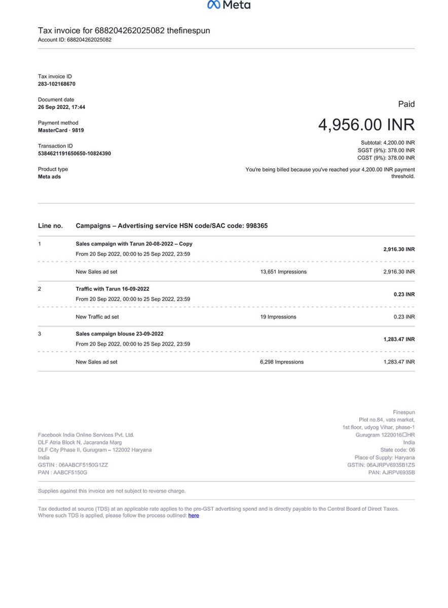 Rahulkaran185's tweet photo. has been no reply from their side too. I would request you to please look into the matter as I have paid gst more than 2lacs invoices and I am not getting any gst input. https://t.co/avfBcFdWTU