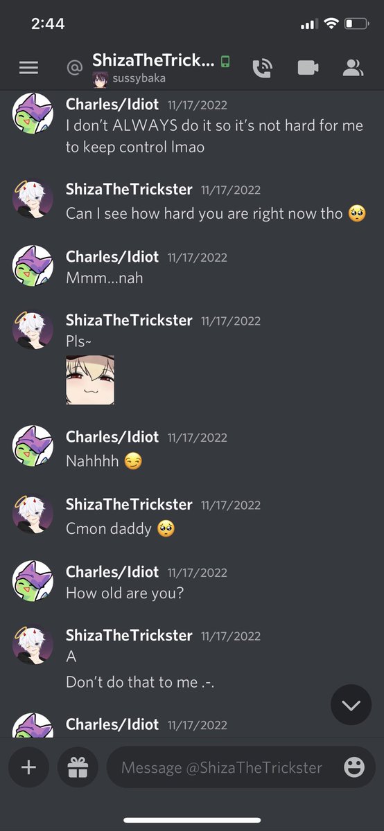 shotguncharles's tweet photo. Report/Block him pls, thank you (I’m a minor btw and he is an adult) https://t.co/8KX6tfzfwf