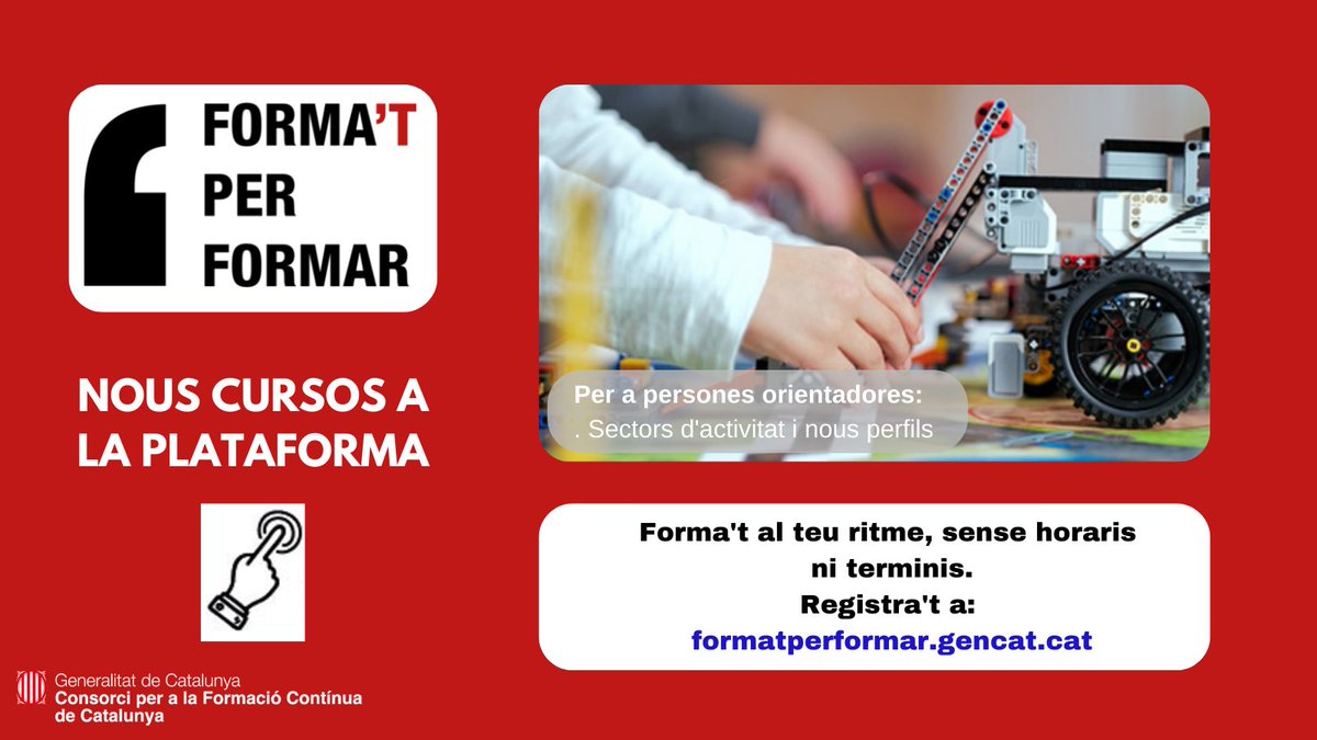 fpo_continua's tweet photo. 🤔Saps quina formació necessita algú que vol treballar en #ciberseguretat? 

Descobreix nous #perfilsprofessionals dels #sectorsemergents, al curs “Sectors d’activitat i nous perfils” a la plataforma "Forma’t per #formar" No t’ho perdis!

Accedeix ➡ https://t.co/Hdgw7fU75x https://t.co/Gc5JPhapUr