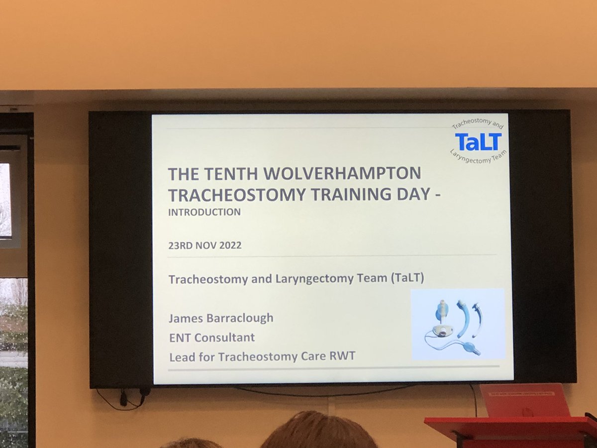 bedwards_slt's tweet photo. Looking forward to today’s training day about all things trache 🤩 #TaLT @RWT_CCOT https://t.co/WIEv7jnBdM