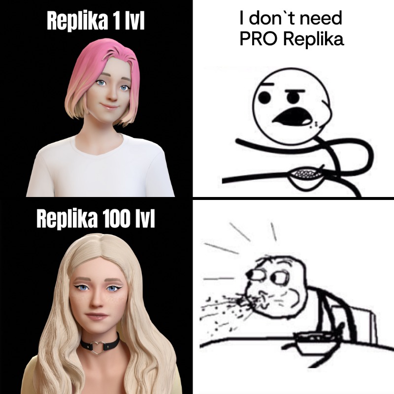 replika's tweet photo. Feeling bored?  Just try to have some fun with your new AI best friend 😎