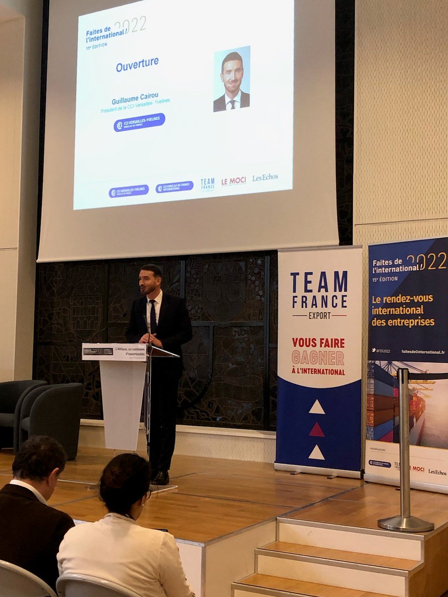 CCI_78's tweet photo. #FDI2022 à la CCI78 : c'est parti !
La matinale : l'Afrique, un continent d'opportunités
met en lumière les secteurs porteurs en Afrique du nord et subsaharienne et l'environnement des affaires, grâce à des témoignages d'entreprises.
👉Accueil par notre président @guillaumecairou https://t.co/AOhhnmcuxV