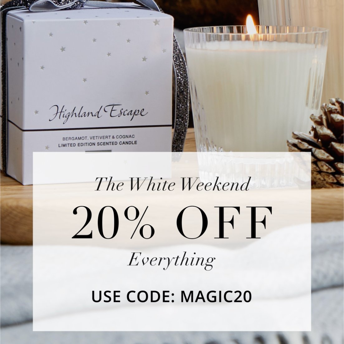 Forget Black Friday, it's all about The White Weekend! Shop everything you need for Christmas for less with 20% off, using code MAGIC20. 
Show now: bit.ly/3V3o4lO
