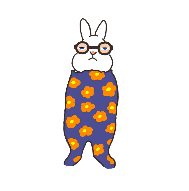 変身うさぎ番外編#うさぎ #イラスト #眠たくなってきちゃった 