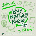 Image for the Tweet beginning: #BuyNothingNewDay 2 days to go....