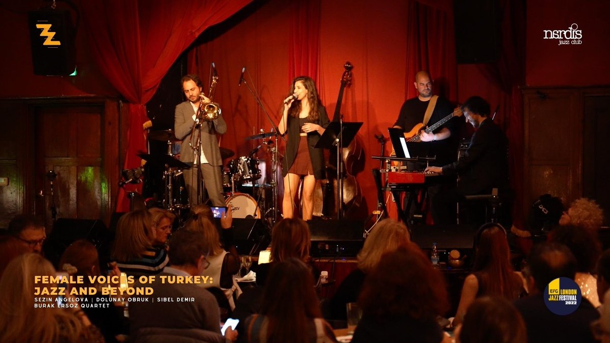 In Nardis London's first sold-out concert "Female Voices of Turkey", the houseband accompanied 3 successful female artists. These brilliant singers, Sezin, Sibel, and Dolunay, fascinated the audience with their unique interpretations.