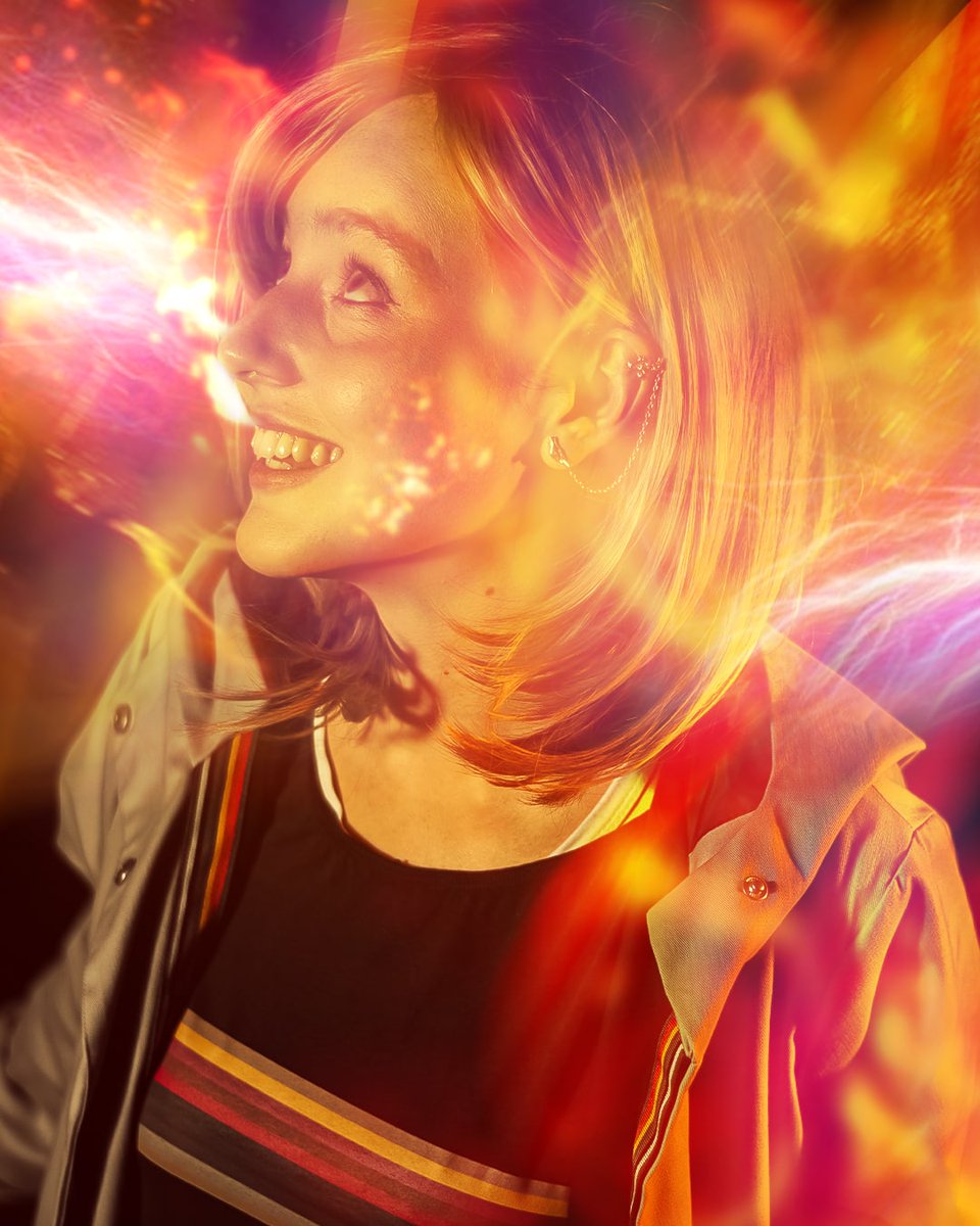 Jadexcosplay's tweet photo. Happy #DoctorWhoDay 🙌
Here's a few of my recent 13th Doctor edits inspired by her regeneration in #powerofthedoctor #doctorwho @bbcdoctorwho #jodiewhittaker https://t.co/QXixW7vde2