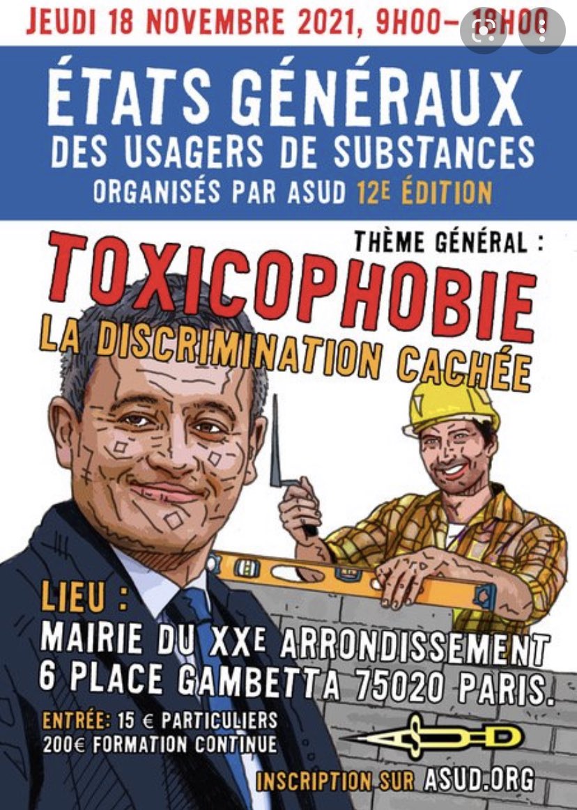 En 2021 les habitants du 20e vous avaient déja fait part de leur indignation lorsque ces etats généraux ont été programmés à la <a href="/Mairiedu20/">Mairie du 20e</a> mettant en scène le Ministre <a href="/GDarmanin/">Gérald DARMANIN</a> 
Ces provocations à répetition sont intolérables 
<a href="/NunezLaurent/">Laurent Nuñez</a> <a href="/Elisabeth_Borne/">Élisabeth BORNE</a> <a href="/EmmanuelMacron/">Emmanuel Macron</a>