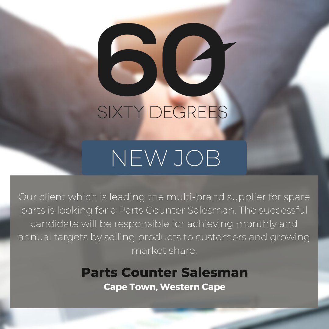 test Twitter Media - New #JobAlert - Parts Counter Salesman in Cape Town, Western Cape.

For more information & to apply, please click on the link below;
https://t.co/m53PZEiqkS

#Parts #Counter #Salesman #CapeTown #WesternCape #hiring https://t.co/vKwTN2Y7oL