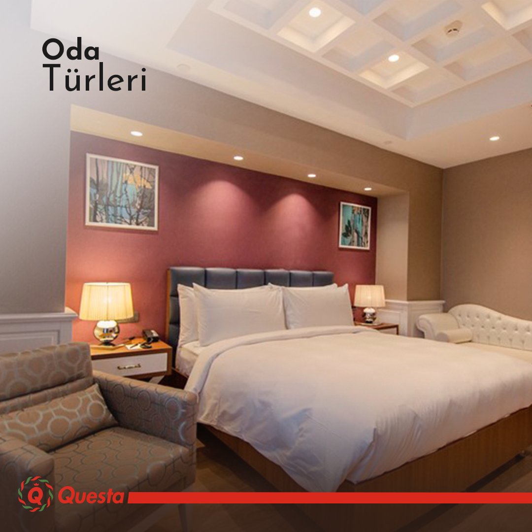 84 standart, 6 deluxe ve 3 suite oda ile hizmetinizdeyiz. Orman ve şehir manzaralı odalarda konforun tadını çıkarın.

We are at your service with 84 standard, 6 deluxe, and 3 suite rooms. Enjoy the comfort in rooms with forest and city views.
.
#thermalhotel #spaotel #QuestaHotel