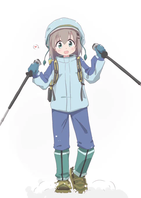 雪ふみふみ村NS8話すんごく良かった色々二期っぽい雰囲気でしたシュキィィィ……#ヤマノススメ #ヤマノススメNextSummit 